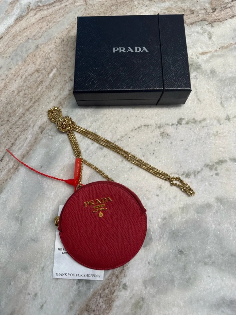 NWT Authentic Prada red coin purse crossbody bag - Picture 11 of 11